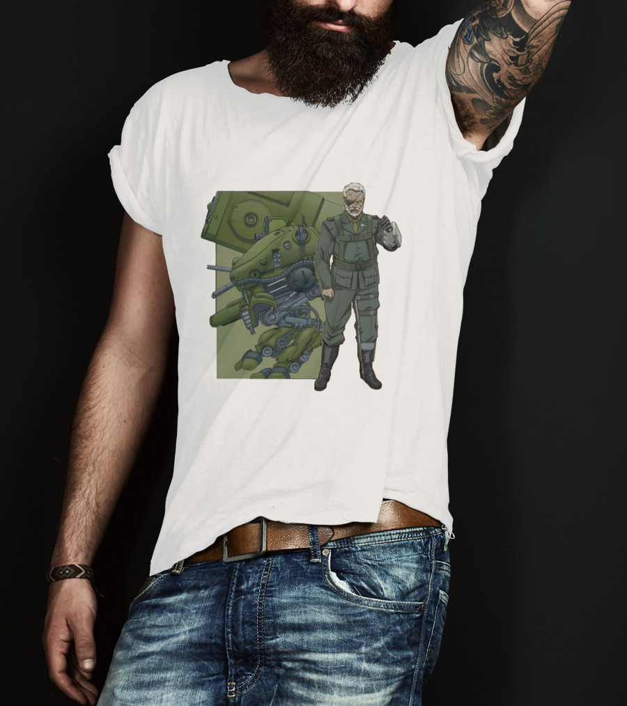 Big Boss Metal Gear Solid Character And Mech T-Shirt
