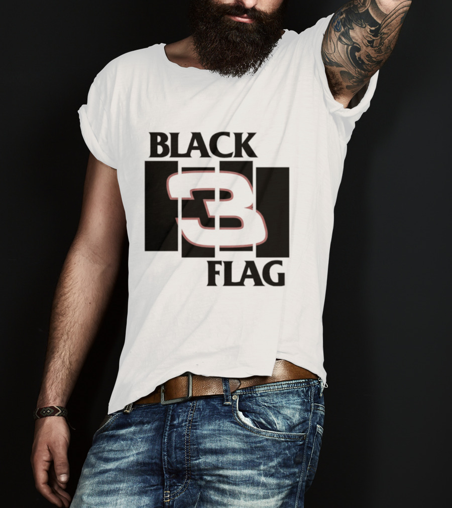 Black 3 Flag T-Shirt