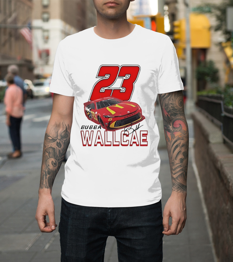 Bubba Wallace 23 Car NASCAR 23XI Racing T-Shirt