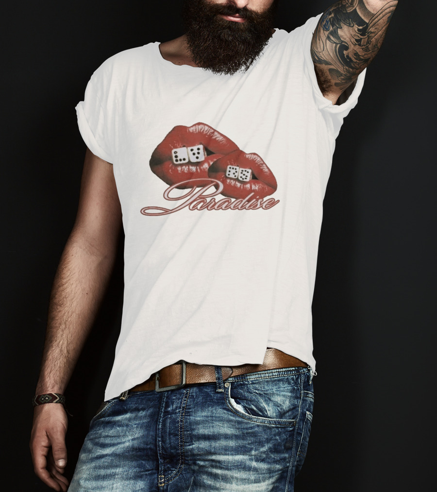 Isaiah Falls LVRS Paradise Red Lips Dice T-Shirt