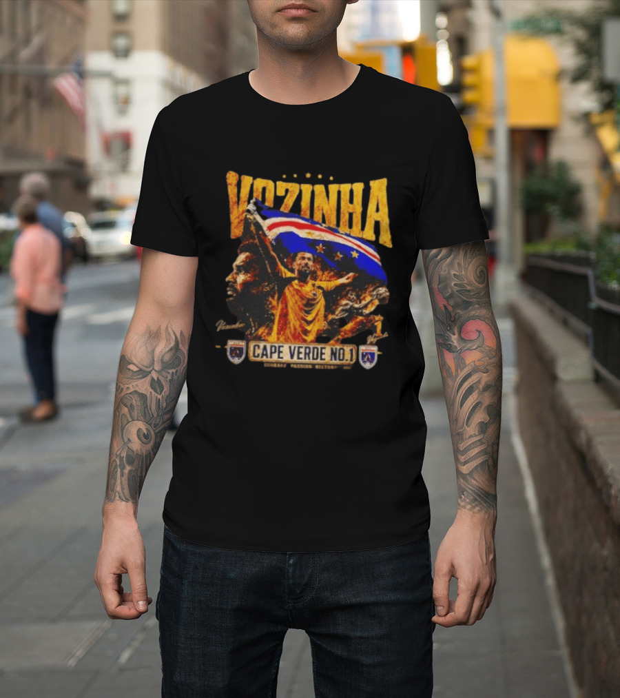 Vozinha Cape Verde No 1 Courage Passion History Flag Celebration T-Shirt