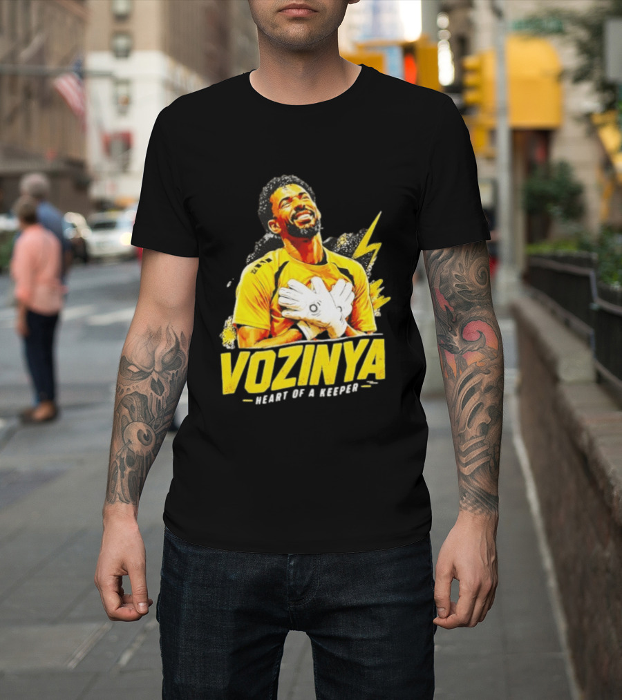 Vozinya Heart Of A Keeper Cape Verde Football Goalkeeper T-Shirt