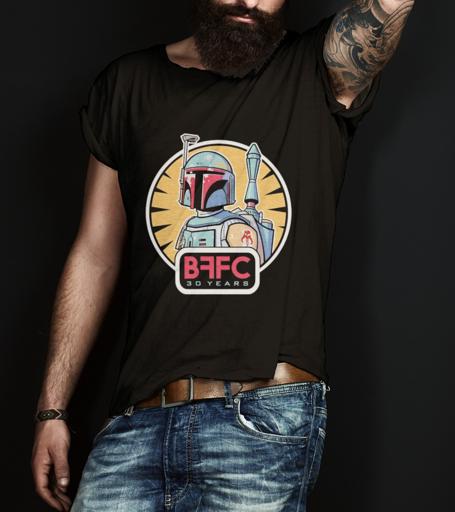 Boba Fett Mandalorian Armor BFFC 30 Years T-Shirt