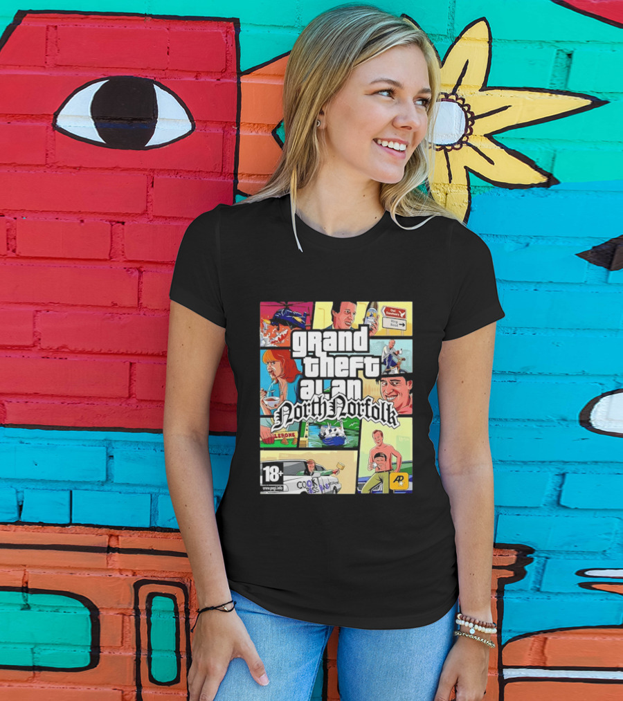Grand Theft Alan North Norfolk Steve Coogan T-Shirt