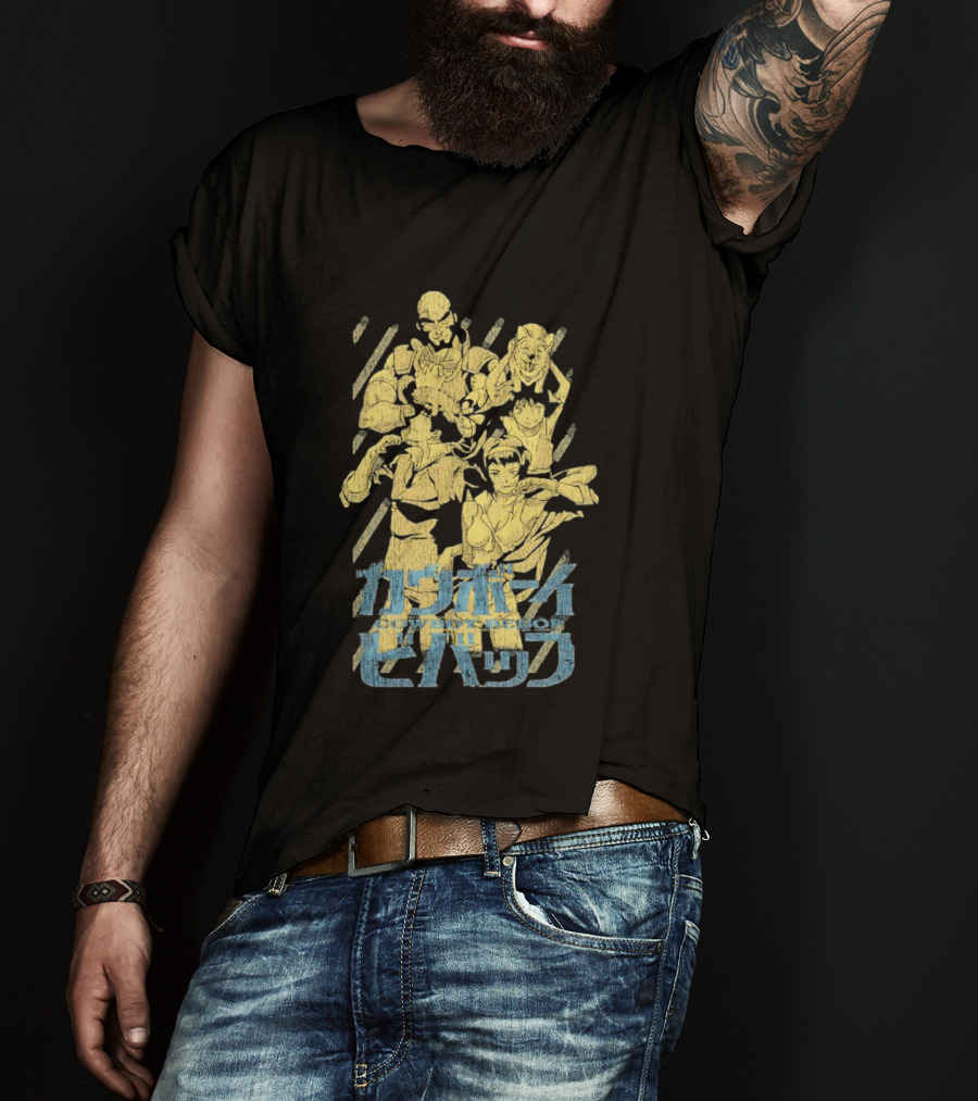 Cowboy Bebop Spike Spiegel Faye Valentine Crew T-Shirt