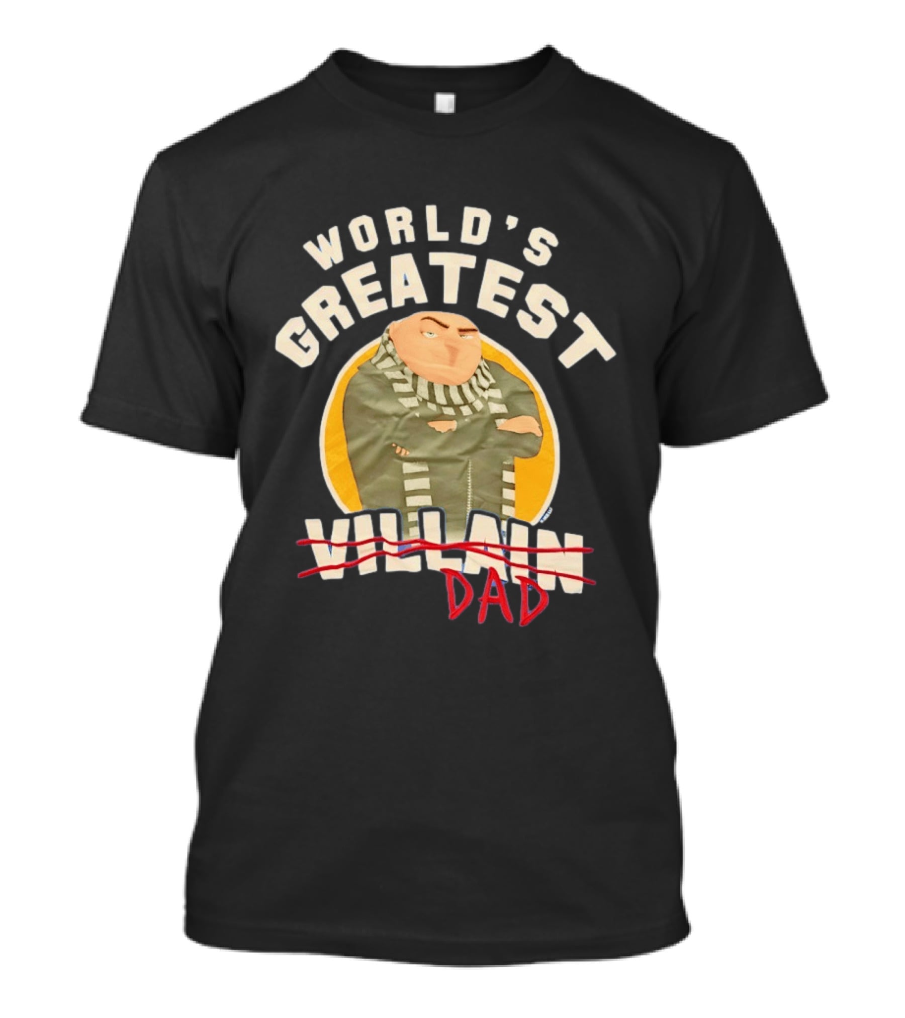 World's Greatest Dad Gru Despicable Me Villain Crossed Out T-Shirt