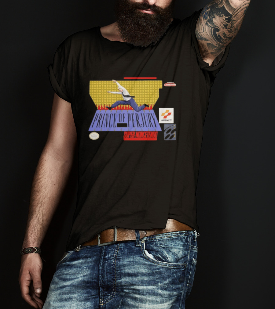 Prince Of Perjury Super Noncetendo Entertainment System Nosweat T-Shirt