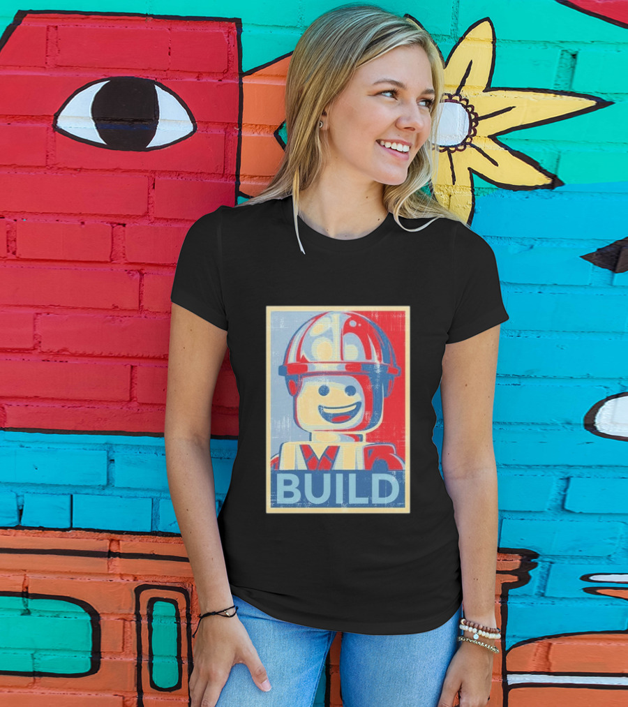 Lego Minifigure Build Distressed T-Shirt