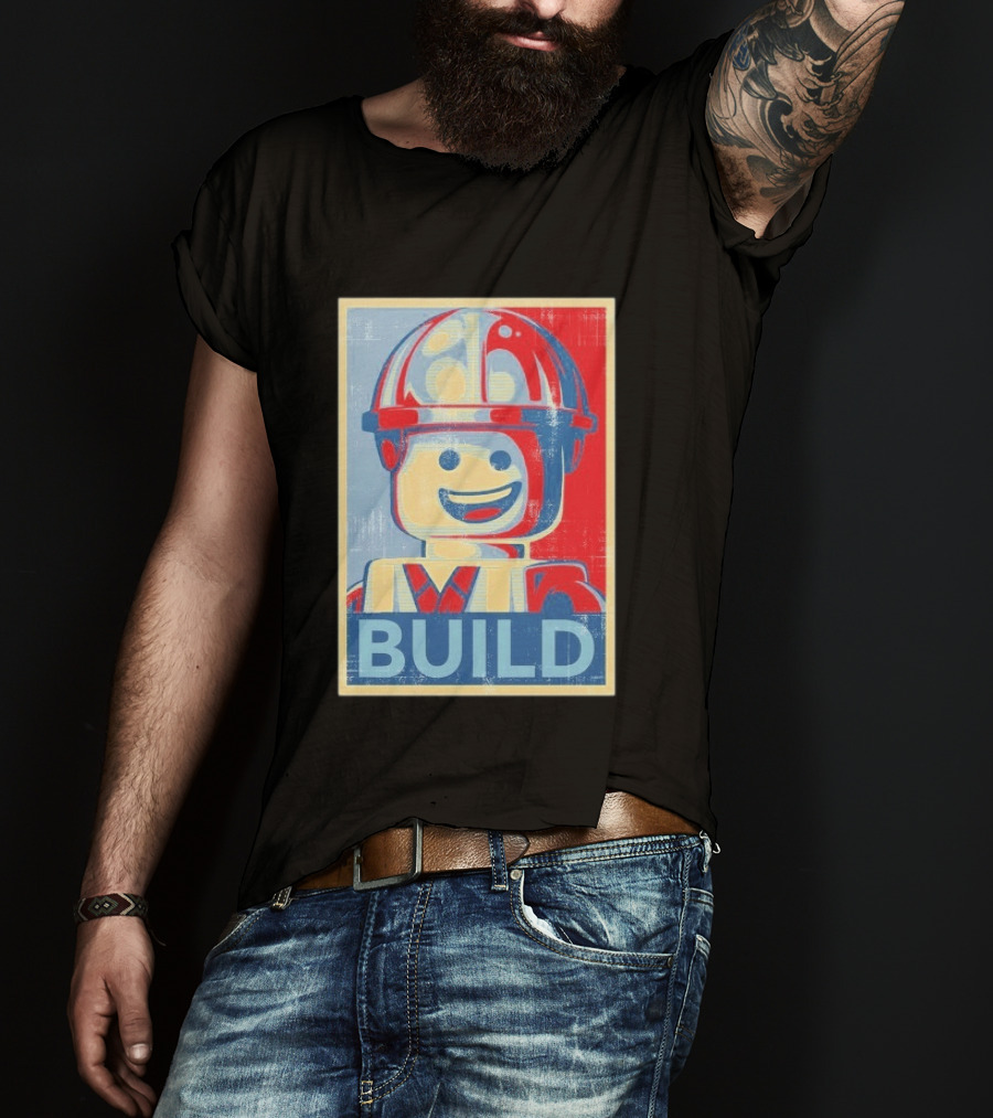 Lego Minifigure Build Distressed T-Shirt