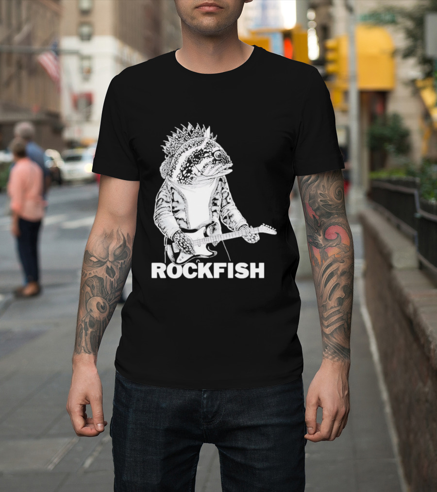 Rockfish Jacket Electric Guitar Performance T-Shirt
