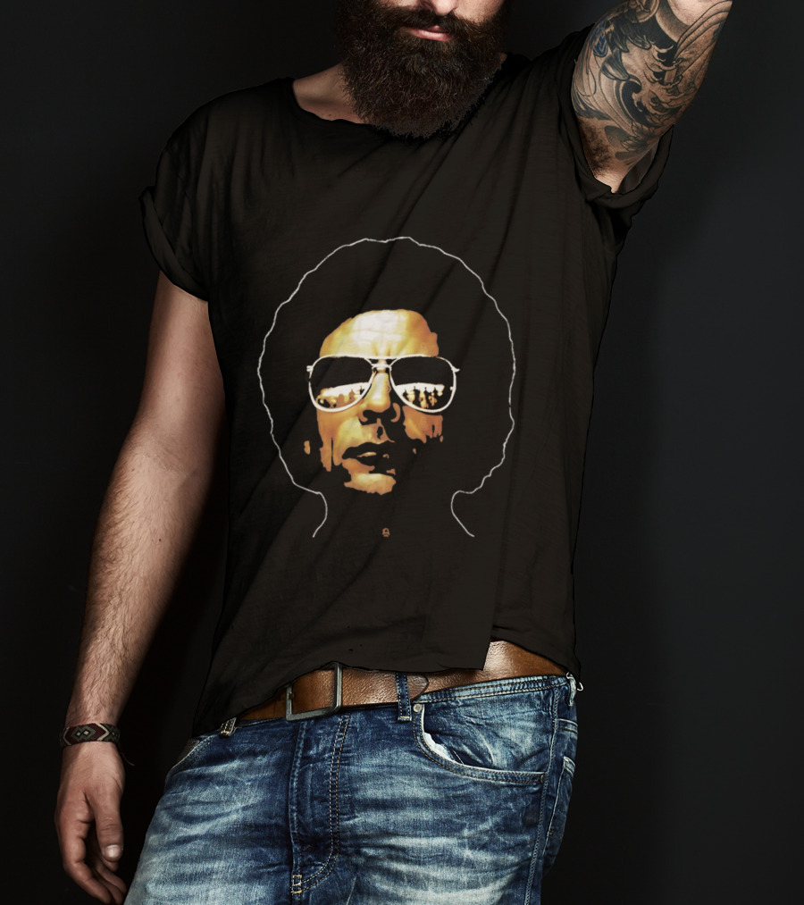 Muammar Gaddafi Afro Sunglasses T-Shirt