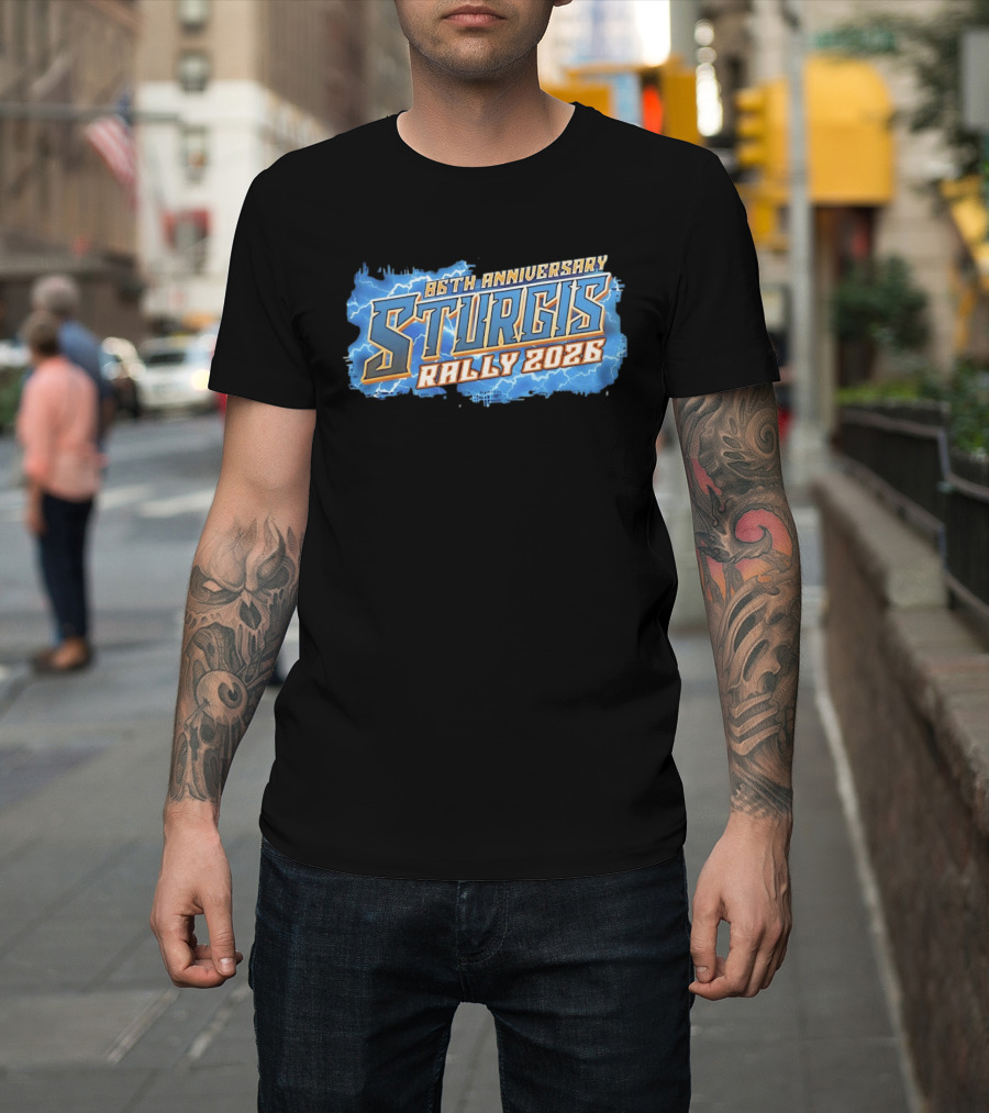 86th Anniversary Sturgis Rally 2026 Lightning T-Shirt