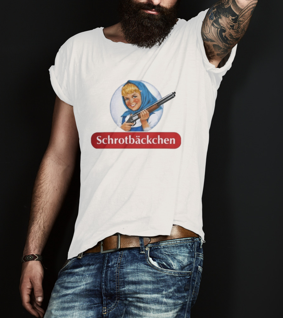 Versager Clothing Schrotbäckchen Girl With Blue Hood And Shotgun T-Shirt