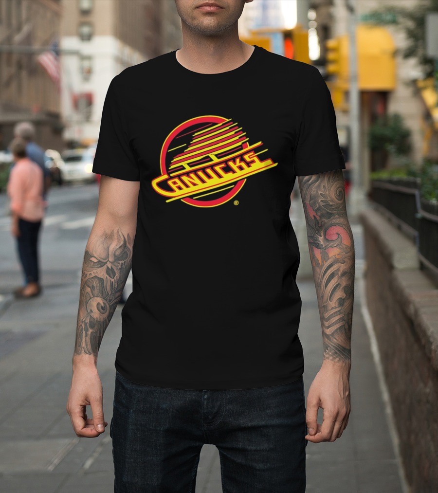 Vancouver Canucks Skate Logo NHL Hockey T-Shirt