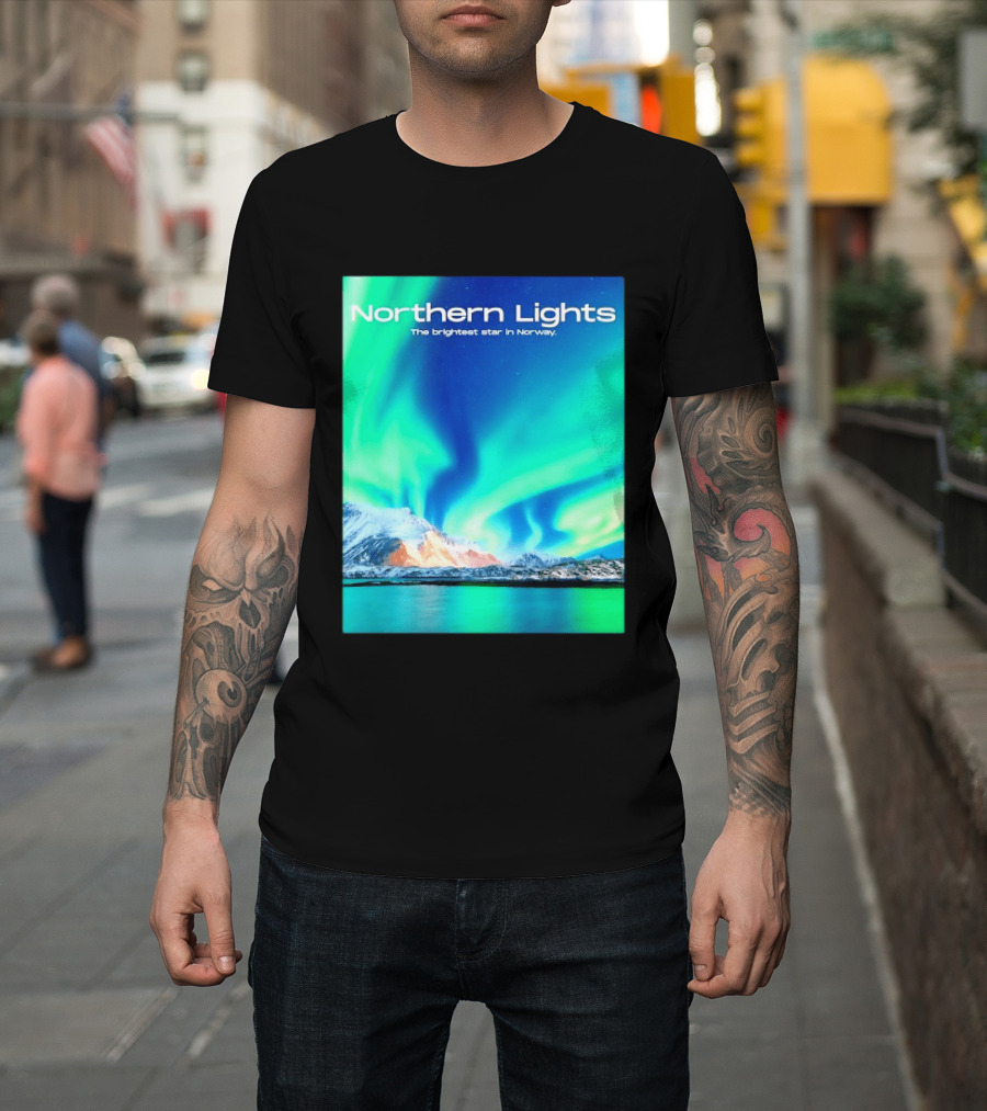 Northern Lights The Brightest Star In Norway T-Shirt