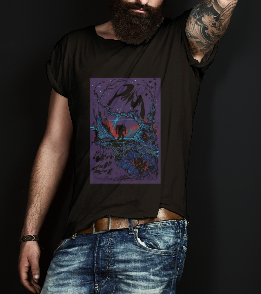 Phish Kohl Center Madison WI July 7 8 2026 Psychedelic Art With Celestial And Abstract Landscape T-Shirt