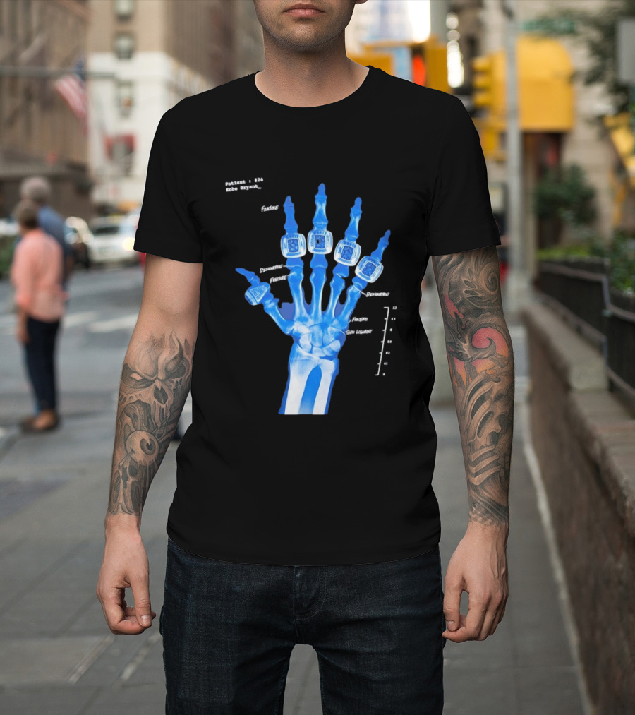Kobe Bryant Patient No 24 X Ray Rings Lakers T-Shirt