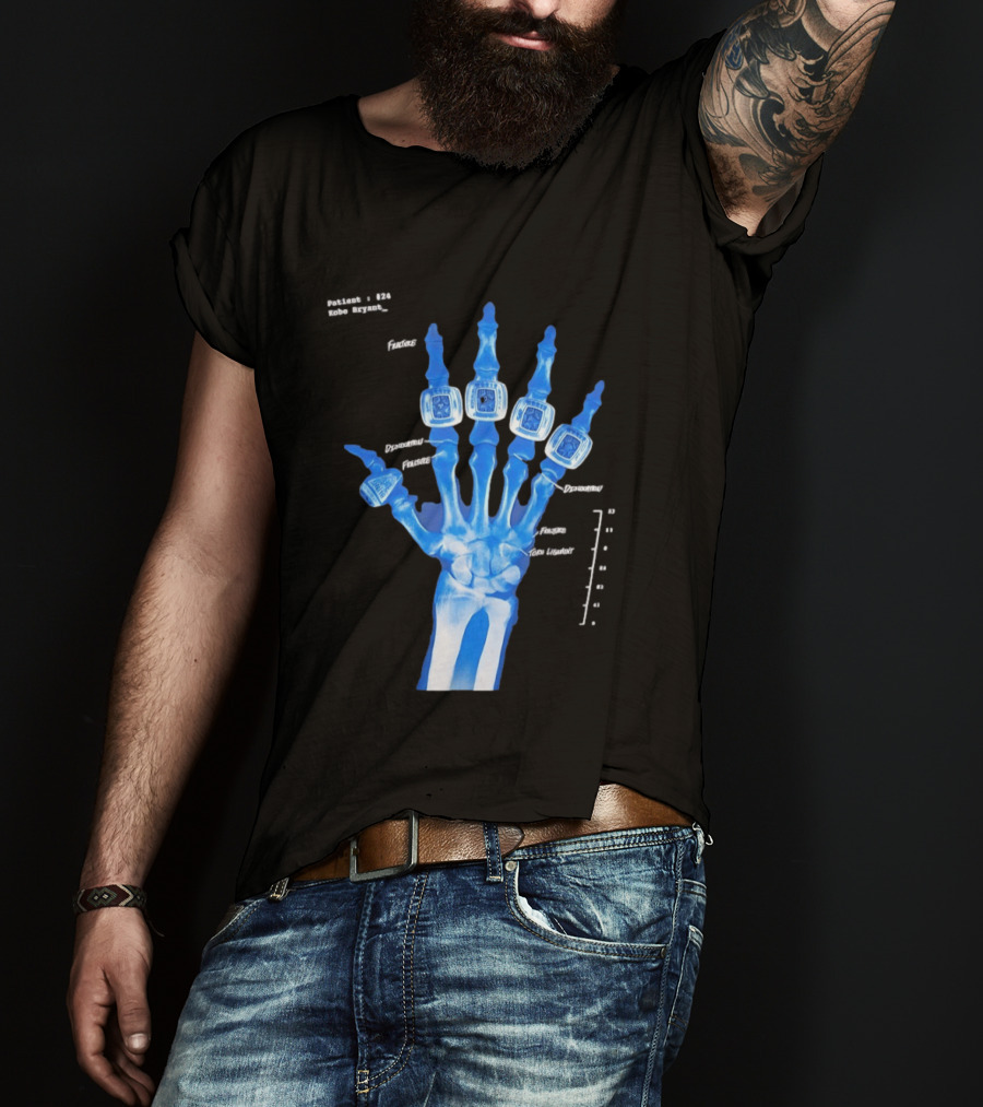 Kobe Bryant Patient No 24 X Ray Rings Lakers T-Shirt