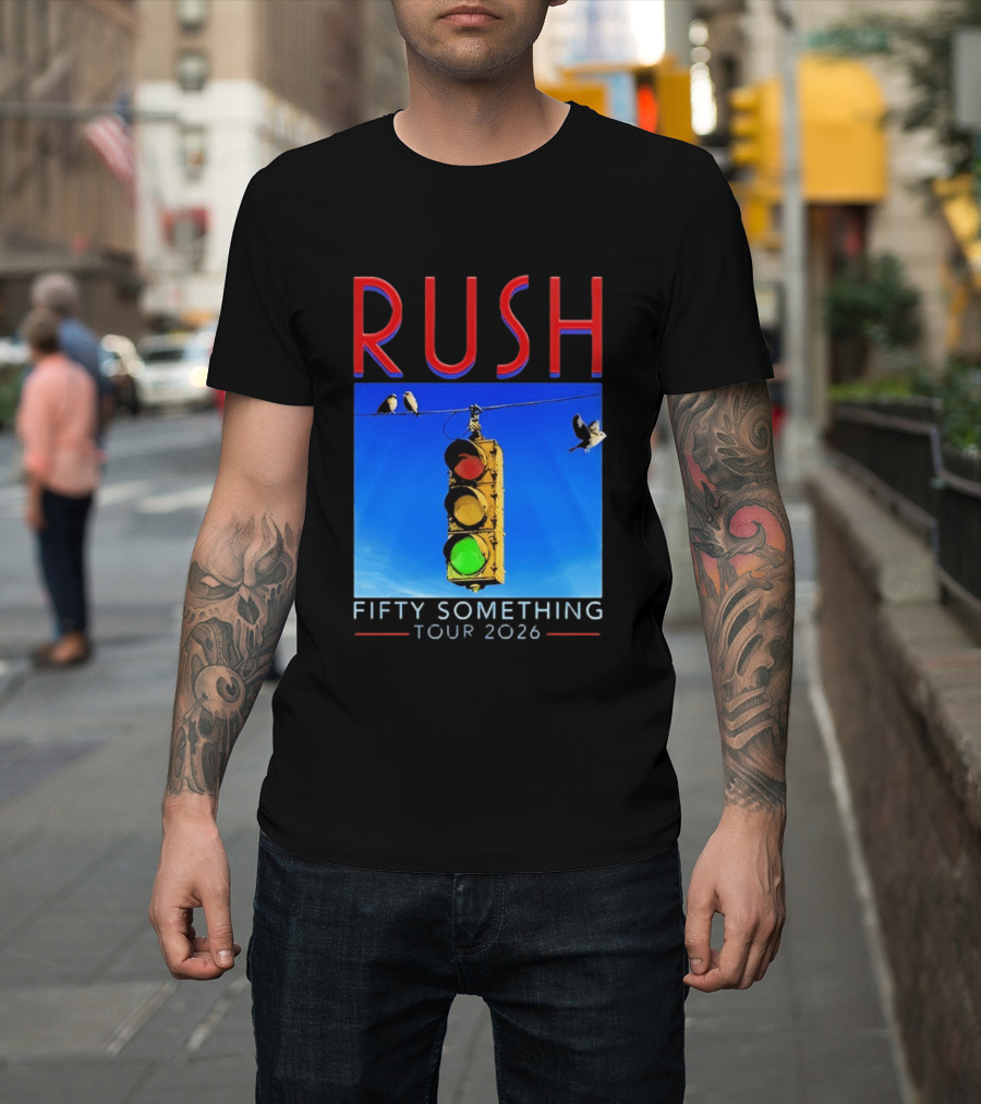 Rush Fifty Something Tour 2026 Traffic Light T-Shirt