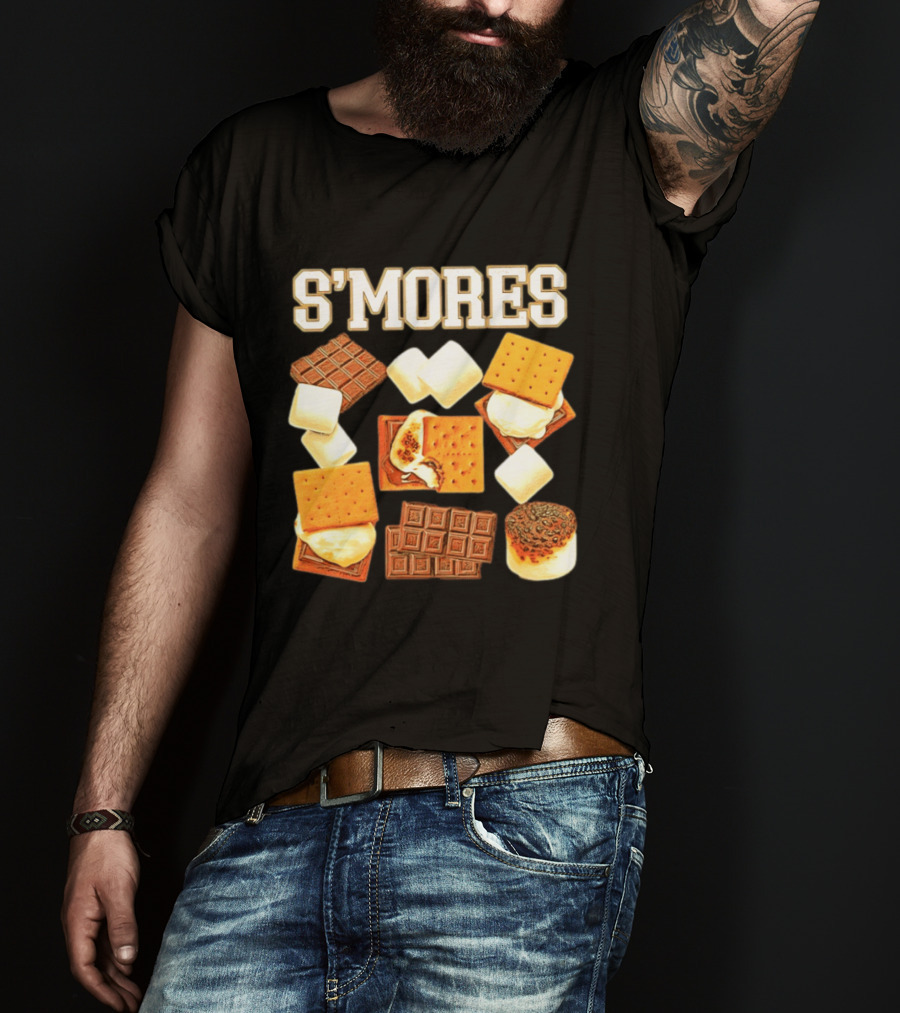 S'mores Marshmallow Chocolate Graham Cracker Delight T-Shirt