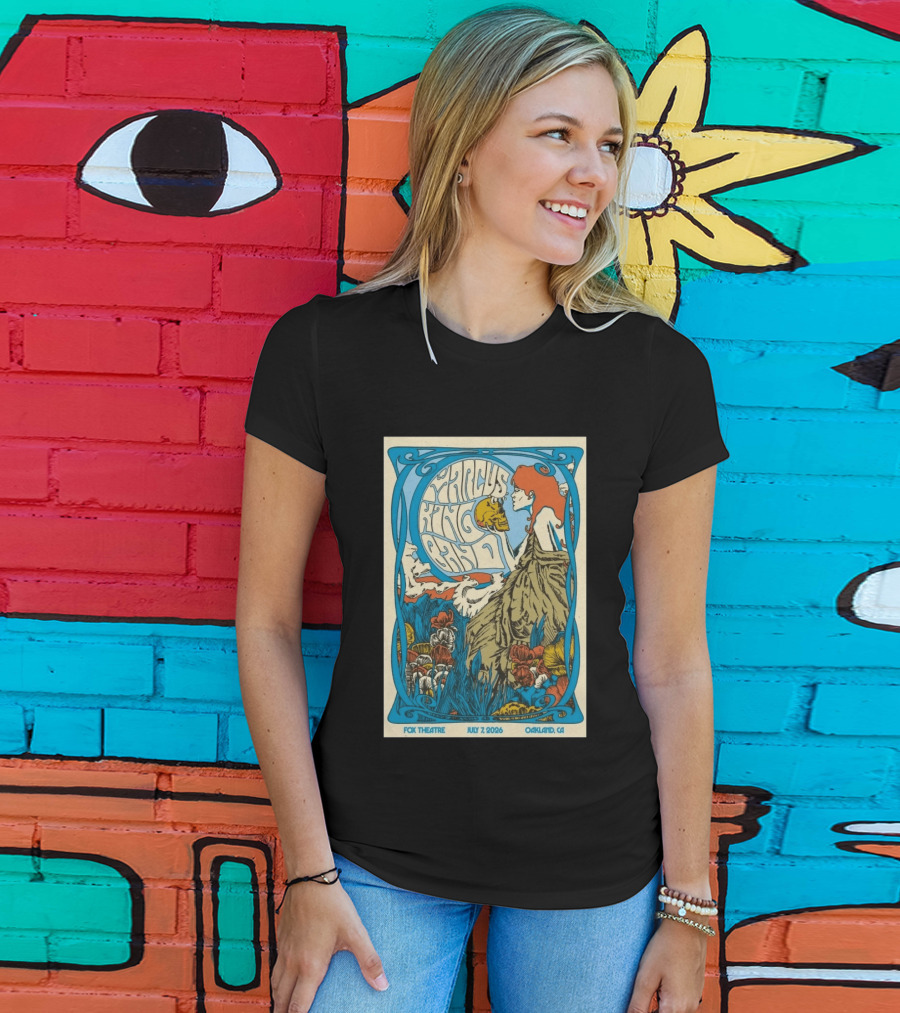 Marcus King Band Fox Theatre Oakland CA July 7 2026 Vintage Psychedelic T-Shirt