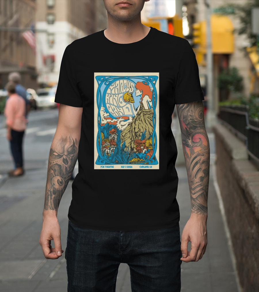 Marcus King Band Fox Theatre Oakland CA July 7 2026 Vintage Psychedelic T-Shirt