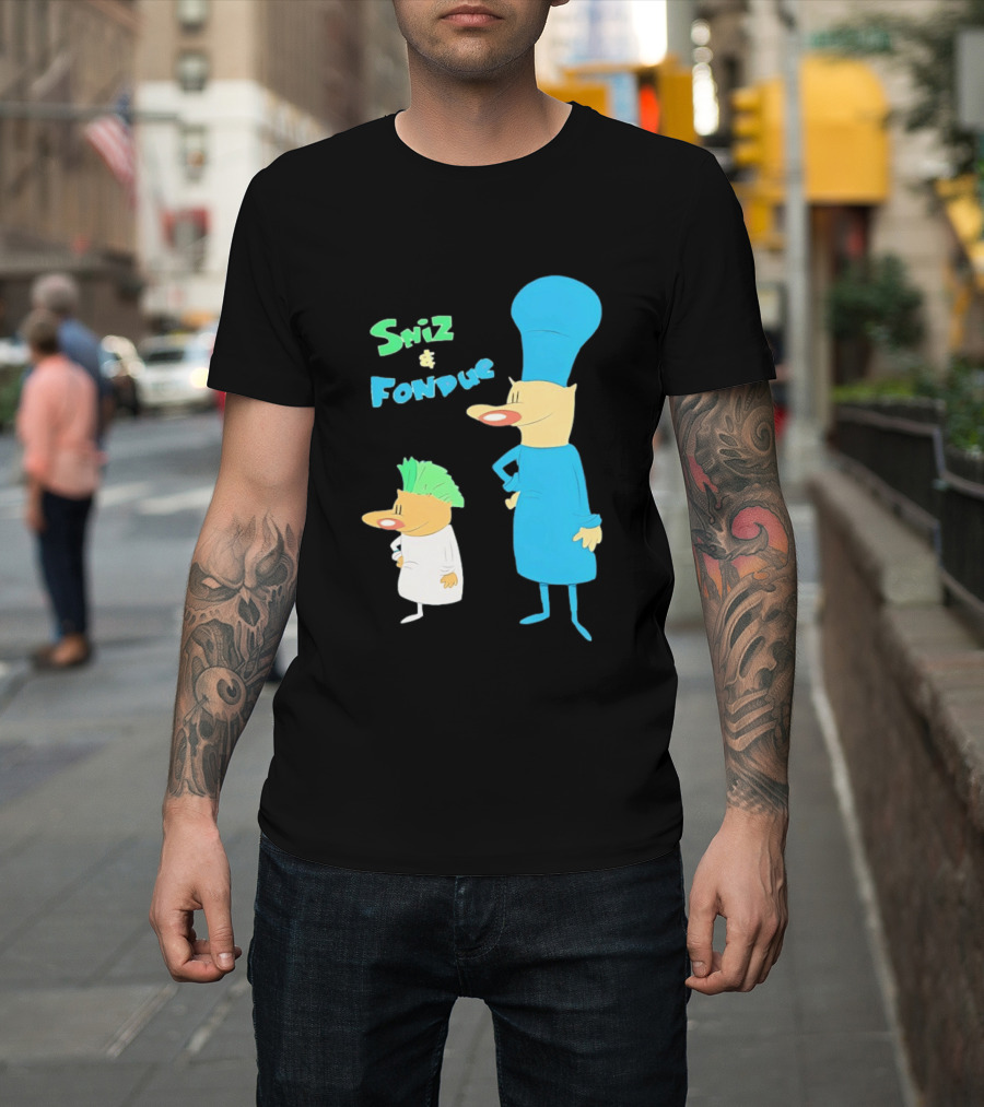 Sniz And Fondue Characters From Nickelodeon 90s Cartoon Series T-Shirt