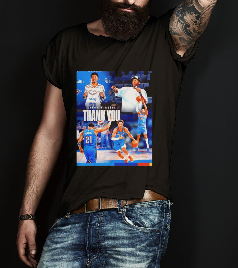 Aaron Wiggins Oklahoma City Thunder Thank You T-Shirt