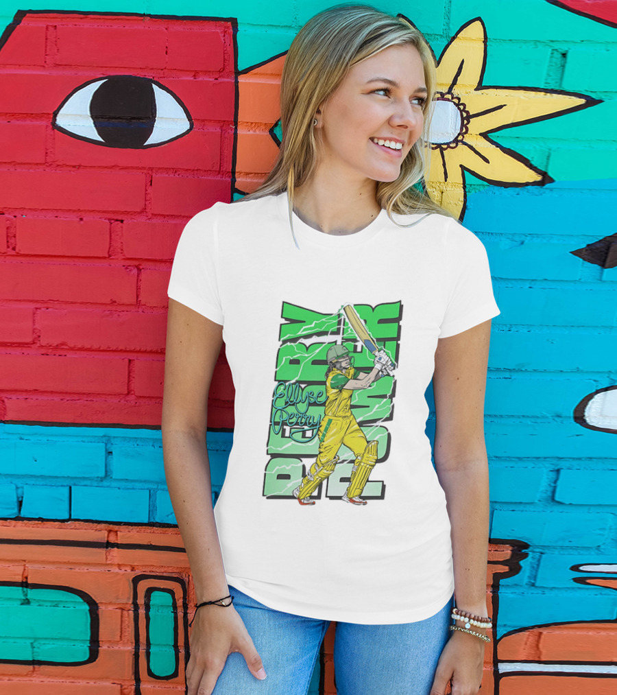 Ellyse Perry Australian Power Cricket Player Australia T-Shirt