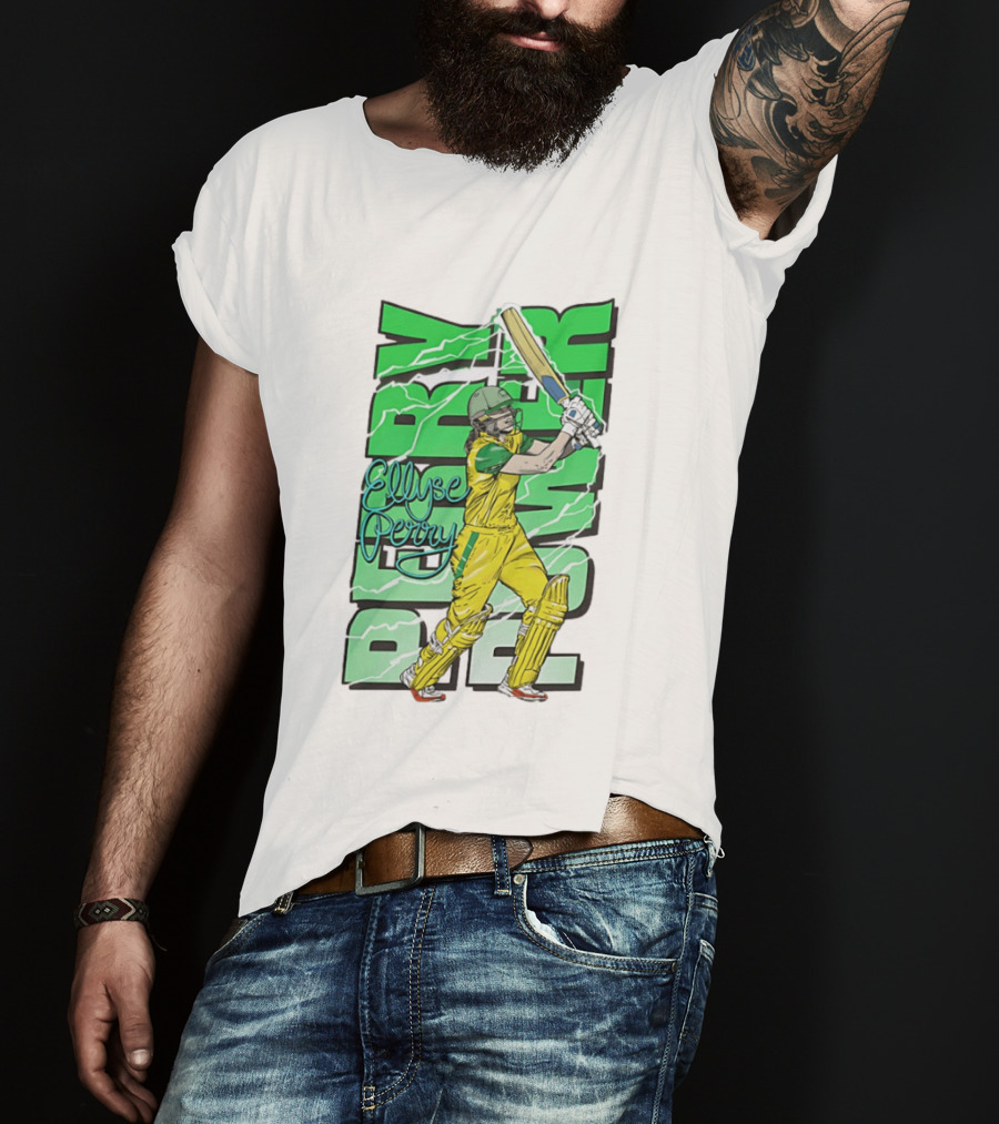 Ellyse Perry Australian Power Cricket Player Australia T-Shirt
