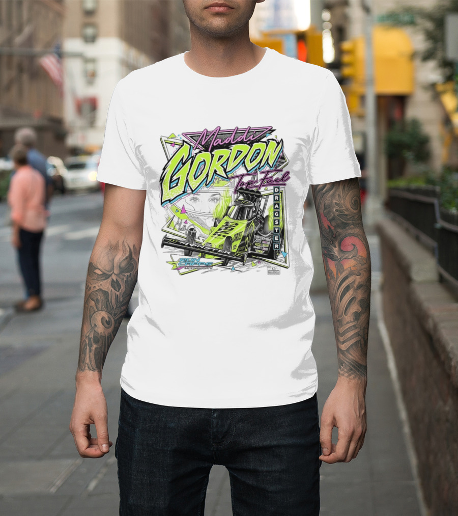Maddi Gordon Top Fuel Dragster Ron Capps Motorsports Neon T-Shirt