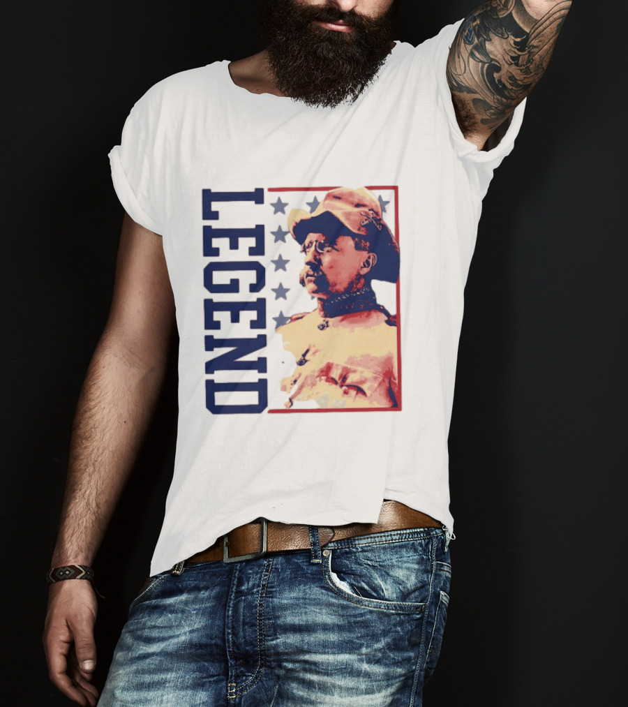 Legend Teddy Roosevelt Stars Iconic Figure T-Shirt