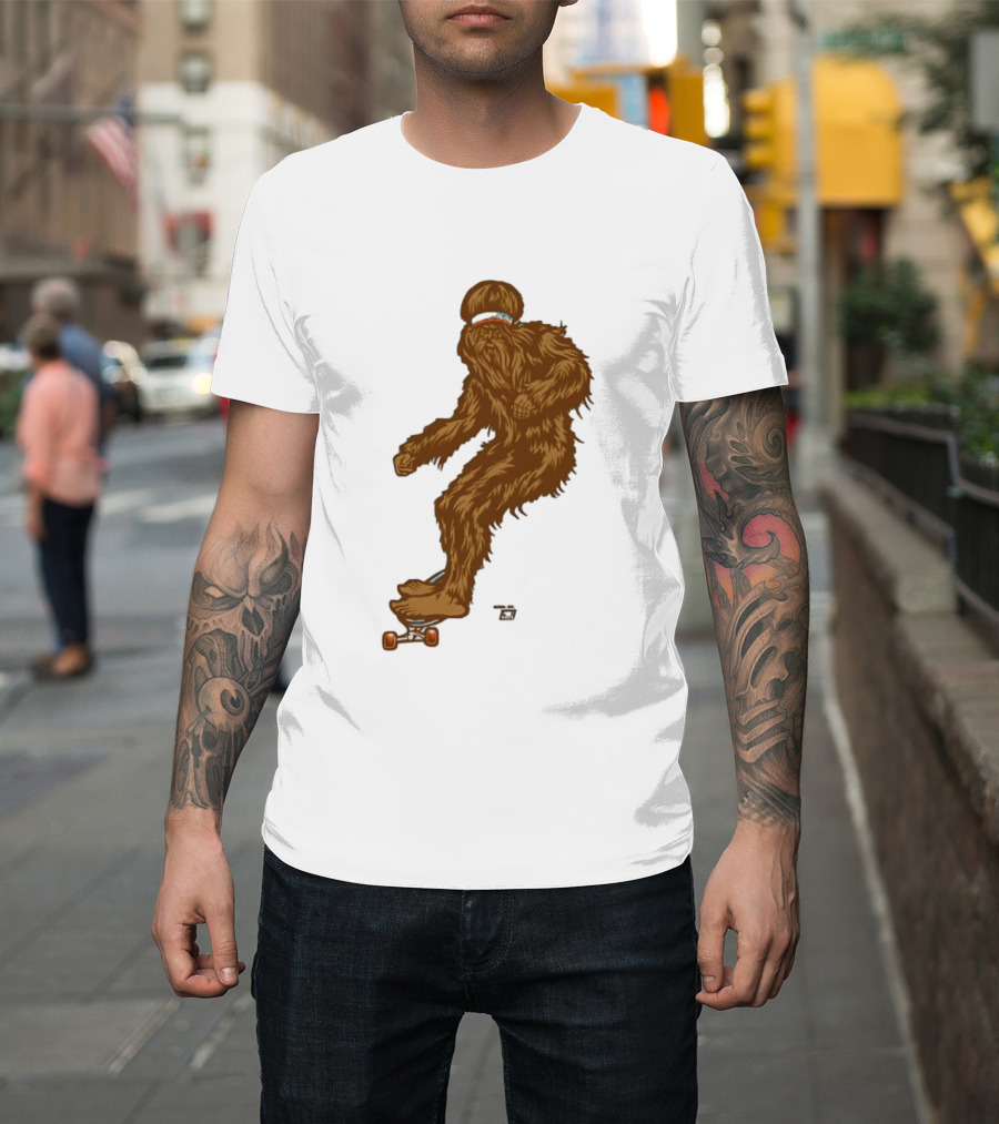 Ames Bros Skater Bigfoot Sasquatch Skateboard Legend T-Shirt