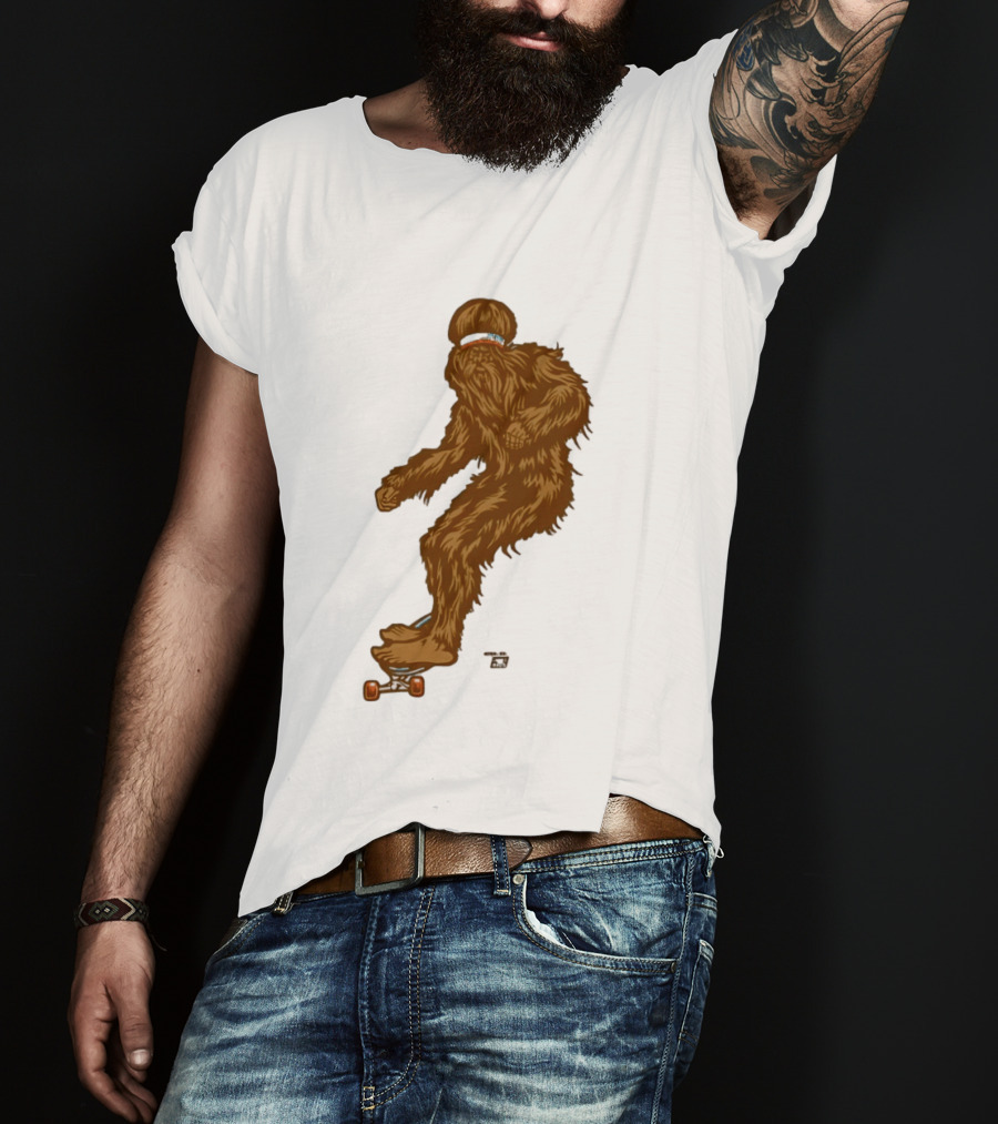 Ames Bros Skater Bigfoot Sasquatch Skateboard Legend T-Shirt