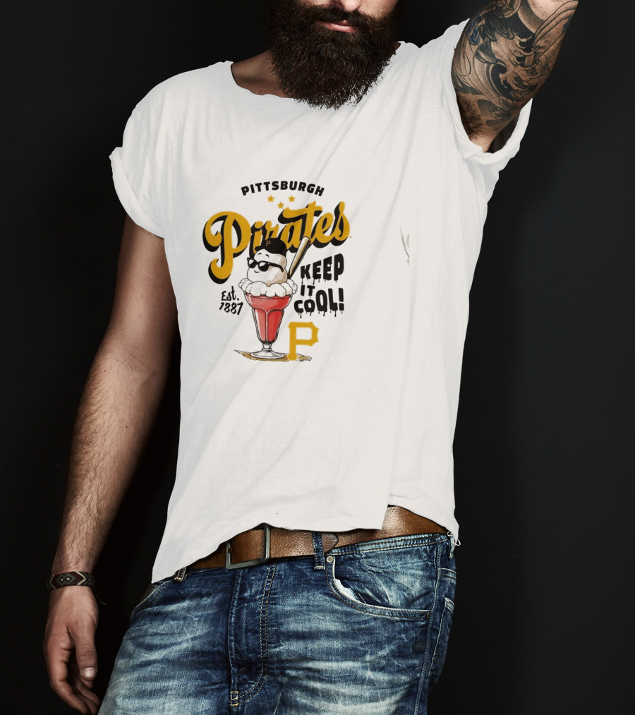 Pittsburgh Pirates Keep It Cool Est 1887 Ice Cream Sundae T-Shirt
