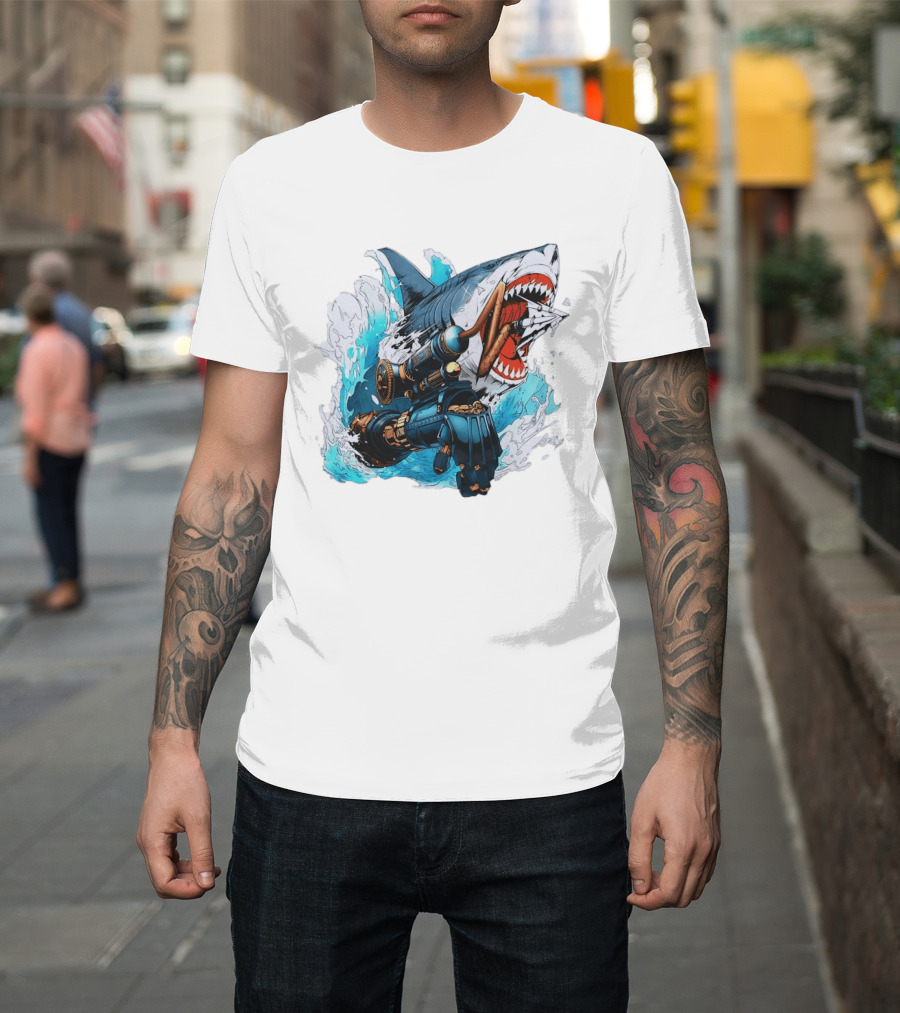 Steampunk Shark Lies Of P Puppet String Adventure Magic T-Shirt