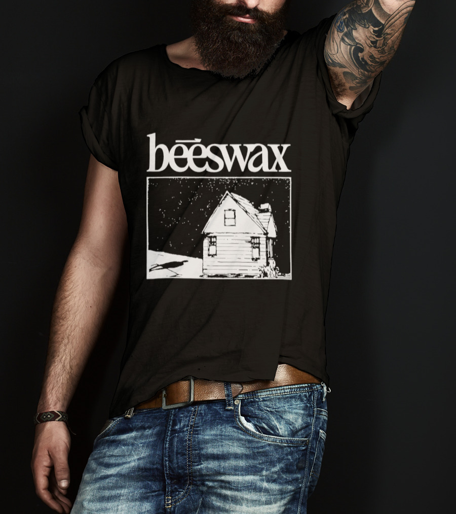 Beeswax City Of Lab Cabin Snow Scene T-Shirt