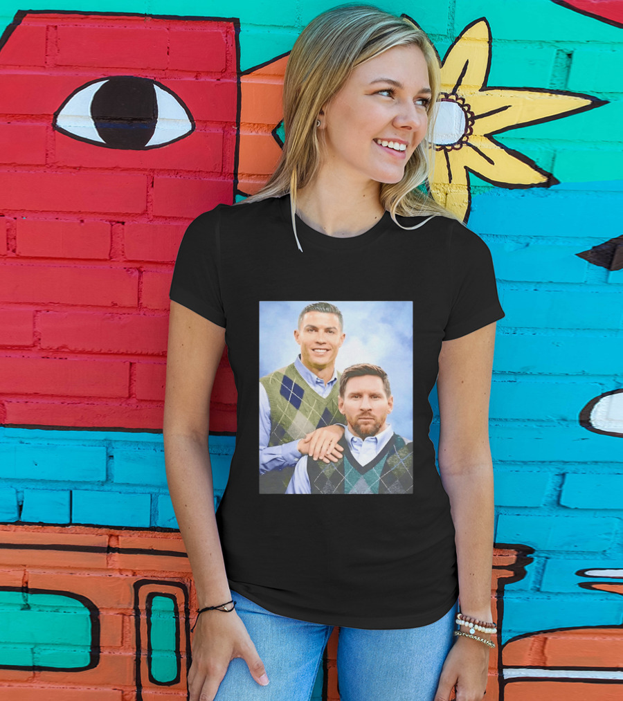 Cristiano Ronaldo Lionel Messi Step Brothers Meme T-Shirt