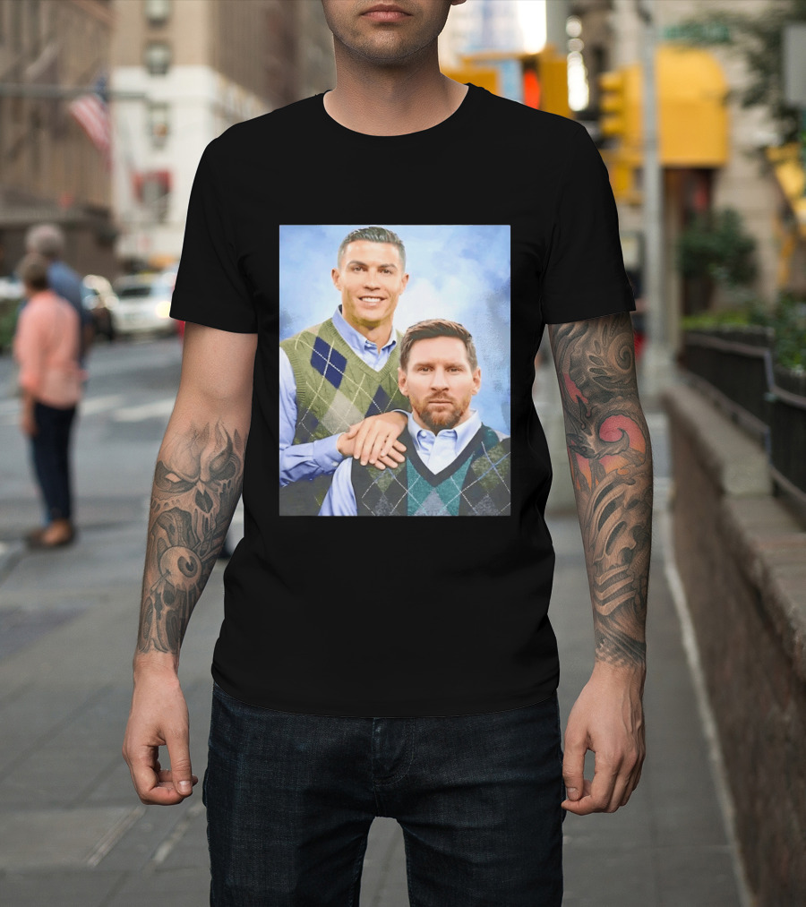 Cristiano Ronaldo Lionel Messi Step Brothers Meme T-Shirt