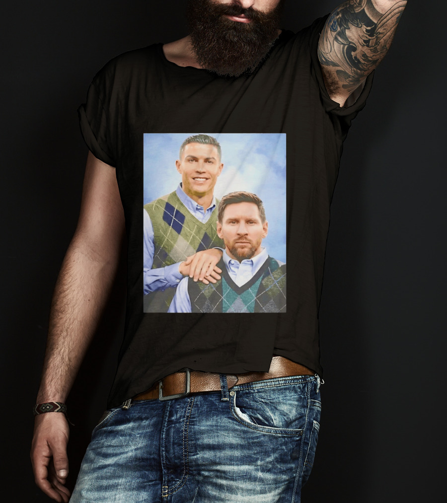 Cristiano Ronaldo Lionel Messi Step Brothers Meme T-Shirt