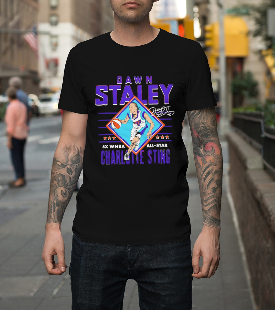 Dawn Staley Charlotte Sting 6x WNBA All Star Basketball Legend T-Shirt
