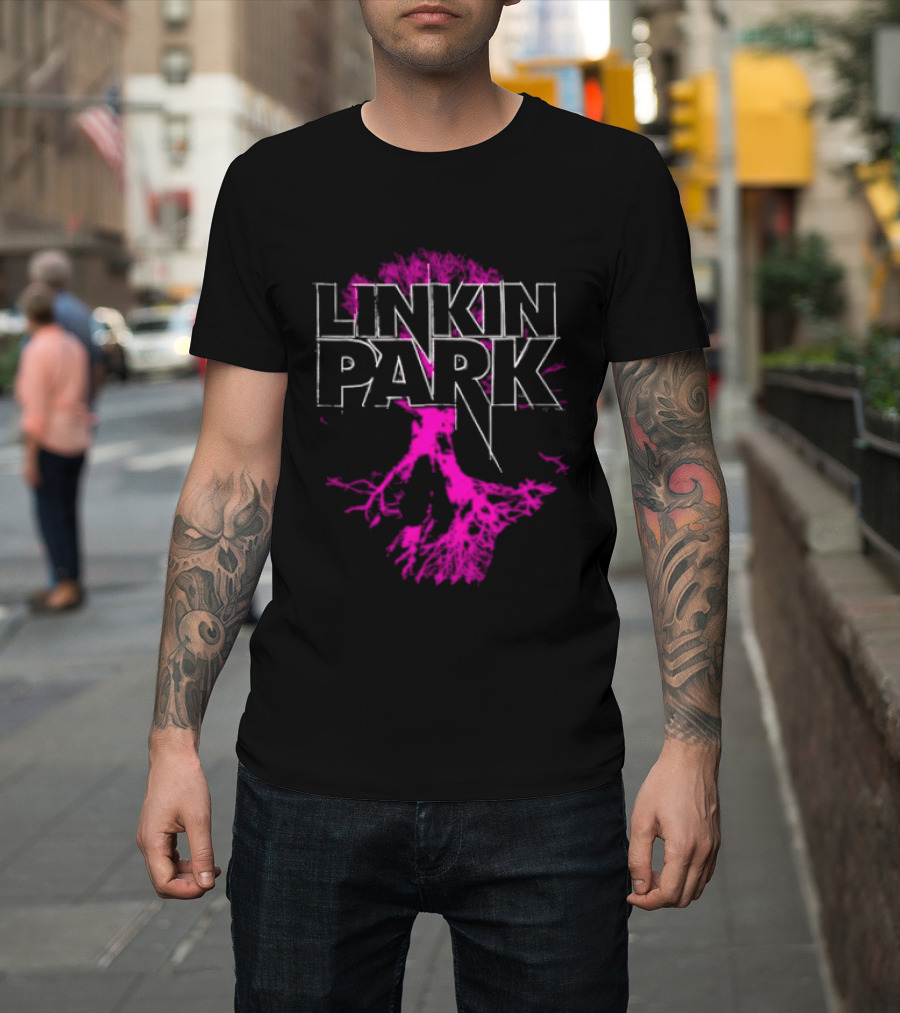 Linkin Park Tree Design Alternative Metal Band Merch T-Shirt