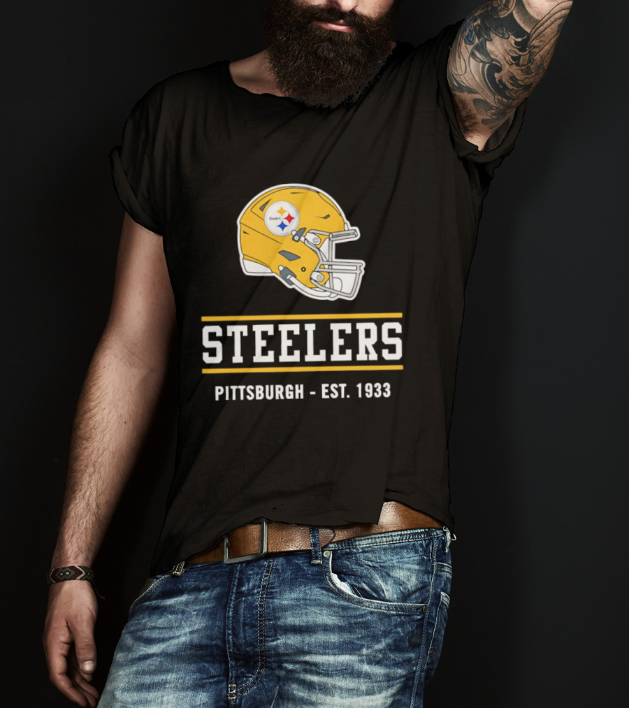 Pittsburgh Steelers Helmet Est 1933 T-Shirt
