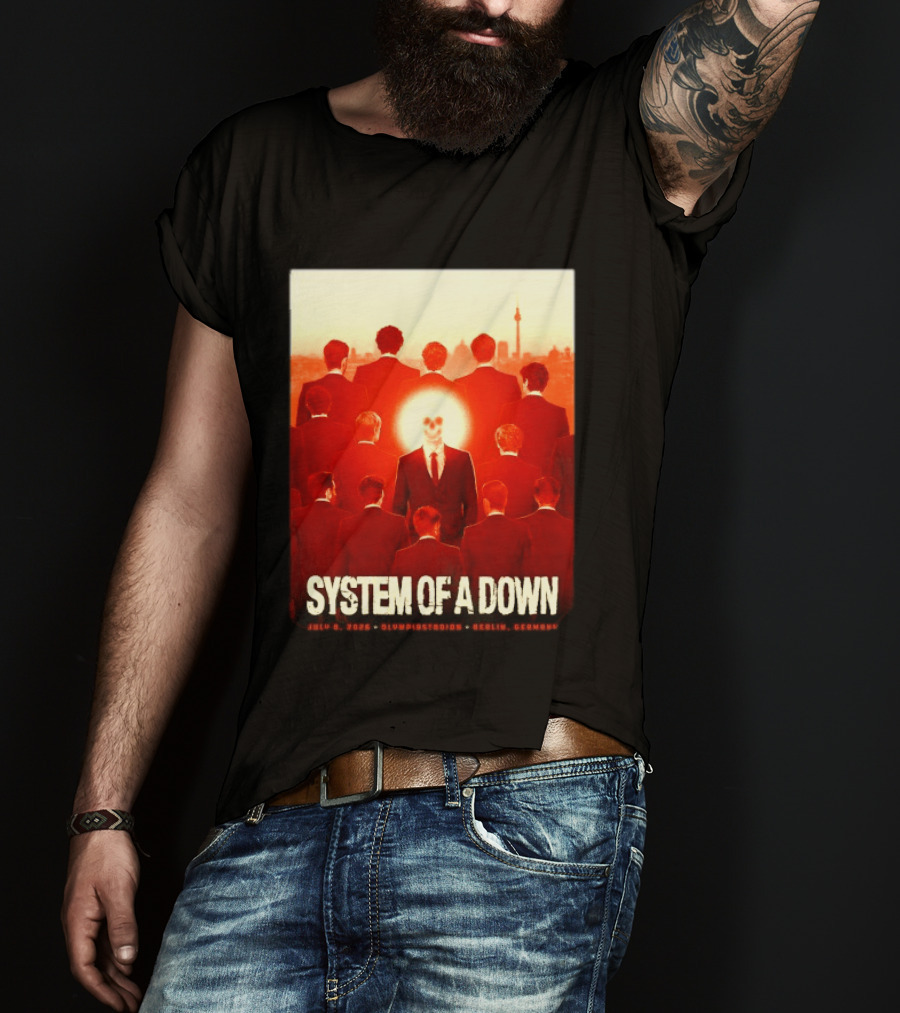 System Of A Down July 8 2026 Olympiastadion Berlin Germany Ghost Rider T-Shirt
