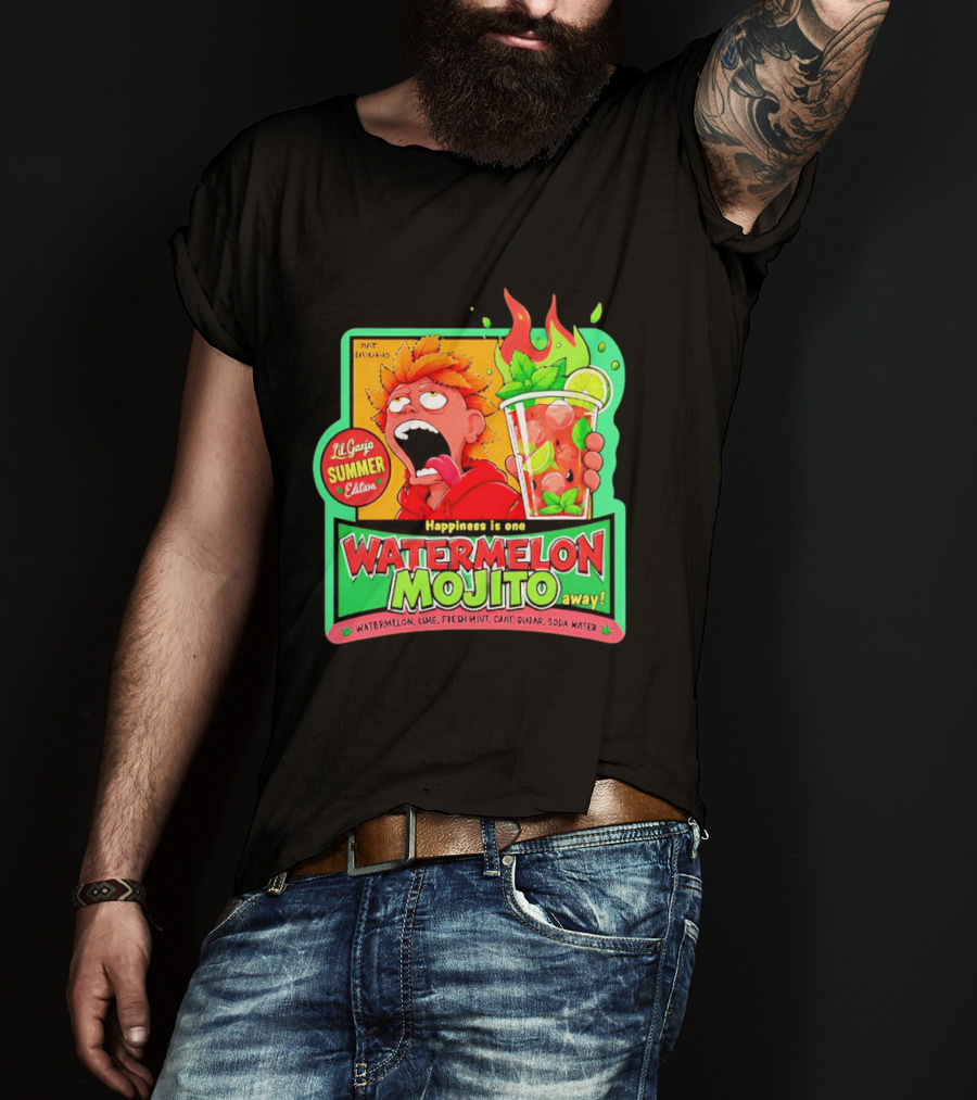 Lil Ganja Summer Edition Happiness Is One Watermelon Mojito Away T-Shirt