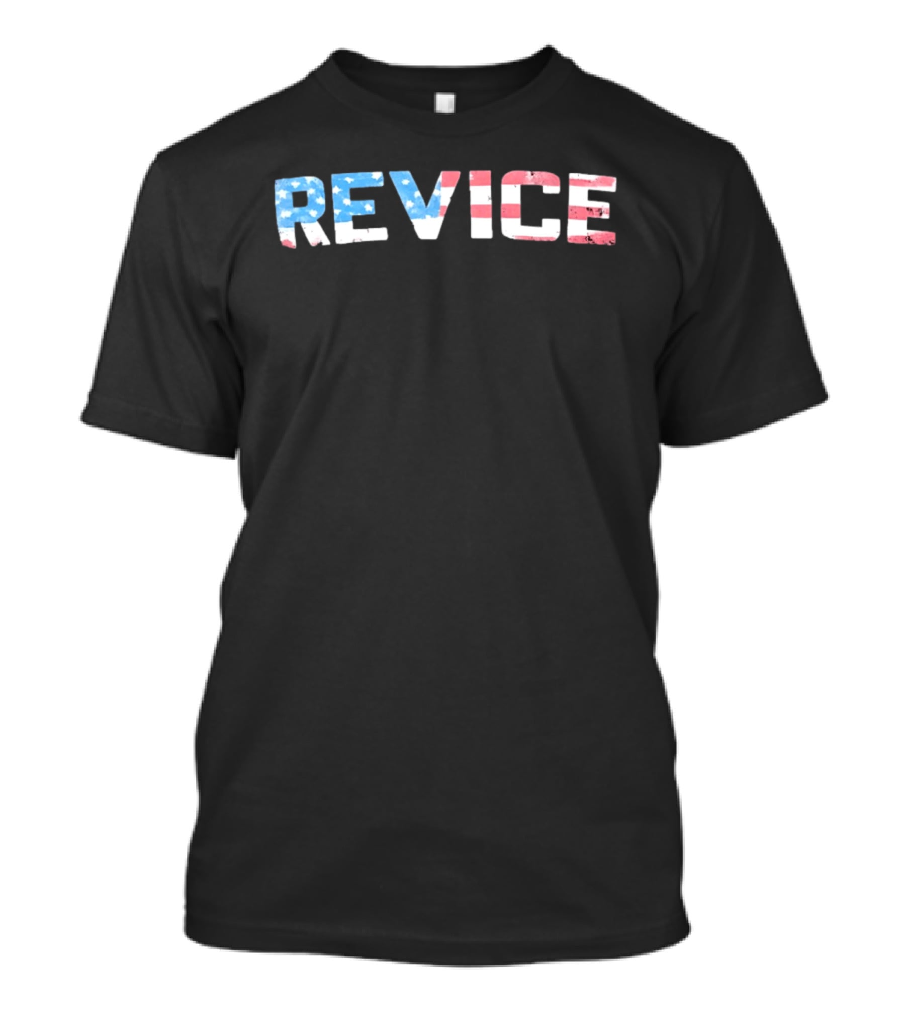 Revice Distressed American Flag USA Patriotic Stars And Stripes T-Shirt