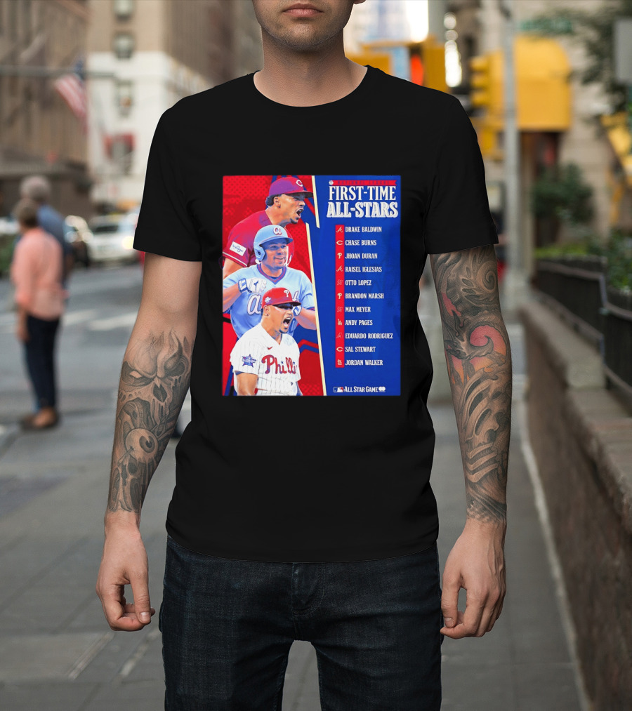 MLB National League First Time All Stars T-Shirt