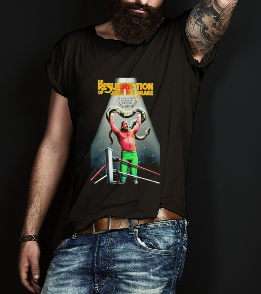 The Resurrection Of Jake The Snake Wrestling Documentary Official Selection 2015 Sundance Film Festival T-Shirt