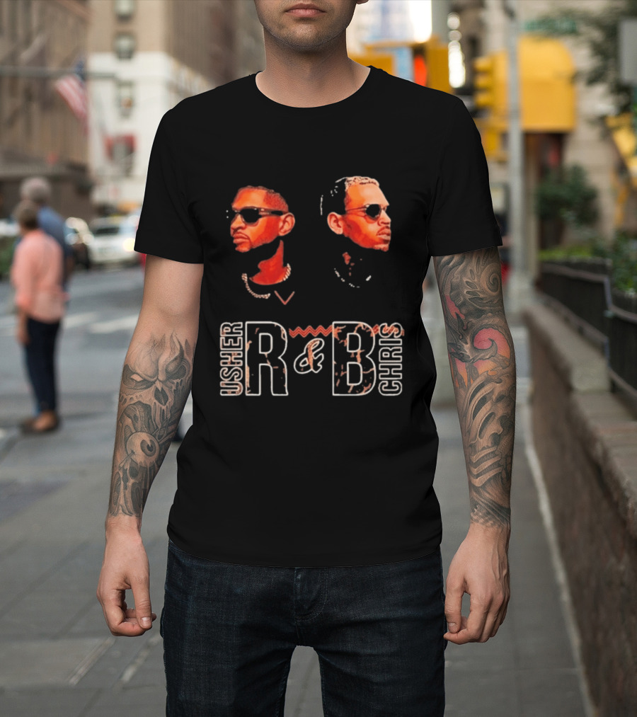 Usher Chris R&B Bootleg Retro Style Sunglasses T-Shirt