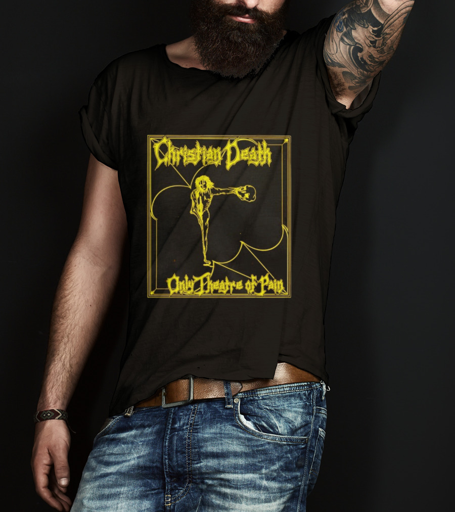 Christian Death Only Theatre Of Pain Skeleton Gothic Rock Aesthetic T-Shirt